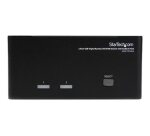 StarTech.com Switch Commutateur KVM USB 2 ports Sortie Vidéo DVI, Audio HUB USB 2.0 3 Écrans - 2 PC