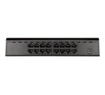 D-Link GO-SW-16G Non-géré L2 Gigabit Ethernet (10/100/1000) 1U Noir