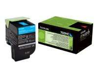 Lexmark 702HC - High Yield - cyan - original - toner cartridge - LCCP, LRP