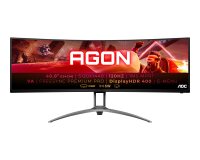 AOC B2 AG493UCX2 écran plat de PC 124 cm (48.8") 5120 x 1440 pixels Quad HD LED Noir