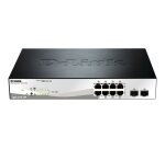 D-Link DGS-1210-10P Géré L2 Gigabit Ethernet (10/100/1000) Connexion Ethernet, supportant l'alimentation via ce port (PoE) 1U Noir