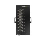 StarTech.com Hub Série 8 Ports USB vers RS232/RS485/RS422 - Convertisseur Industriel USB 2.0 vers DB9 - IP30 - Hub Série Métallique Montable sur Rail DIN - Protection ESD 15kV