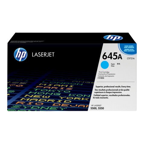 HP 645A - cyan - original - LaserJet - toner cartridge (C9731A)