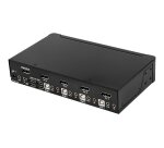 StarTech.com Switch KVM DisplayPort à 4 Ports - 4K60Hz - Écran Unique - Switch KVM USB UHD DP 1.2 à 2 Ports avec Hub USB 3.0 Intégré et Audio - Dell HP Apple Lenovo - Conforme TAA
