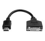 Tripp Lite P132-08N câble vidéo et adaptateur 0,2 m DVI-D HDMI Noir