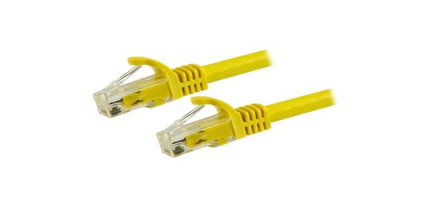 StarTech.com Cordon de raccordement UTP CAT6 (7,5 m) sans crochet - Câble patch RJ45 - Jaune