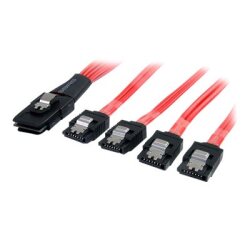 StarTech.com Câble Mini SAS SFF-8087 vers 4 SATA avec verrouillage - 50 cm