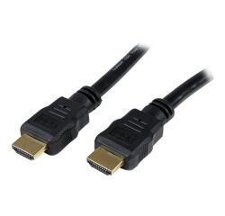 StarTech.com Câble HDMI 5m - Câble HDMI 4K Haut Débit avec Ethernet - Vidéo UHD 4K 30Hz - Câble HDMI 1.4 - Moniteurs, Projecteurs, Téléviseurs et Écrans Ultra HDMI - Cordon HDMI Noir - M/M