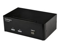 StarTech.com Switch KVM DisplayPort double affichage à 2 ports - 4K 60 Hz
