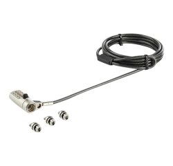 StarTech.com Câble de Verrouillage Universel à Combinaison de 2 m pour Ordinateur Portable - Combinaison à 4 Chiffres - Compatible avec K-Slot, Nano, Wedge Slot - Câble en Acier Antivol
