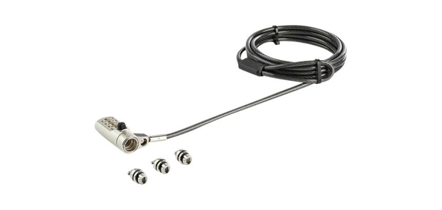 StarTech.com Câble de Verrouillage Universel à Combinaison de 2 m pour Ordinateur Portable - Combinaison à 4 Chiffres - Compatible avec K-Slot, Nano, Wedge Slot - Câble en Acier Antivol