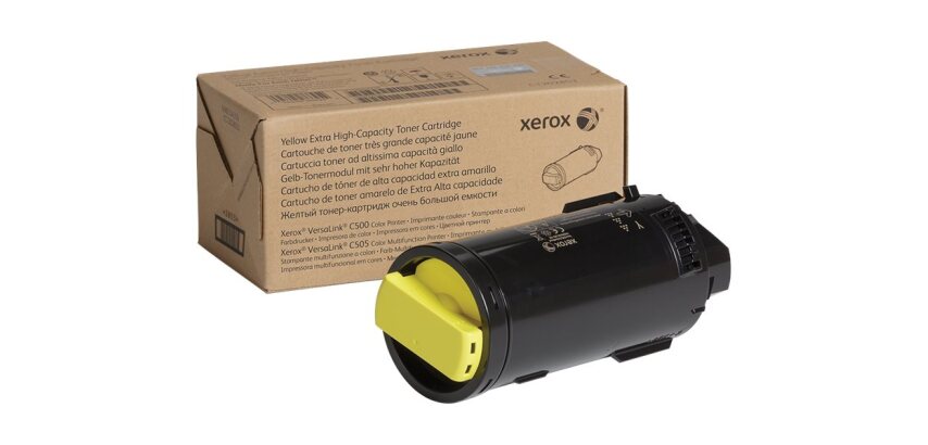 Xerox Cartouche de toner Jaune de Très haute capacité Imprimante couleur ® VersaLink® C500/multifonctions ® VersaLink® C505 (9000 pages) - 106R03875