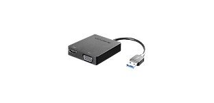 Lenovo Universal USB 3.0 to VGA/HDMI adaptateur graphique USB Noir