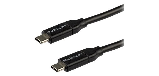 StarTech.com Câble de Charge Rapide USB-C de 3m, Charge et Synchronisation, 100W (5A) PD, USB 2.0, Certifié USB-IF - Cordon de Charge USB C