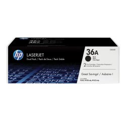 HP 36A pack de 2 toners LaserJet noir authentiques