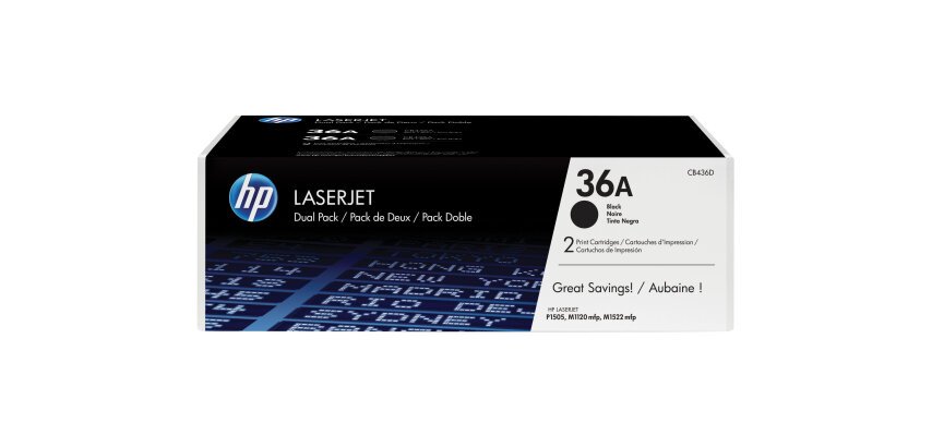 HP 36A pack de 2 toners LaserJet noir authentiques