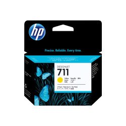HP 711 - 3-pack - yellow - original - DesignJet - ink cartridge