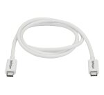 StarTech.com Câble Thunderbolt 3 Passif de 1 m, 20 Gbps, 100W PD, Vidéo 4K, Câble Thunderbolt, Compatible avec USB4/DP Alt Mode, Thunderbolt 4, USB 3.2/Type-C