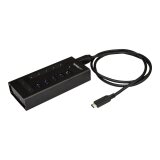StarTech.com Hub USB-C à 7 ports en métal - USB Type-C vers 5x USB A et 2x USB-C - USB 3.0 - 5Gbps