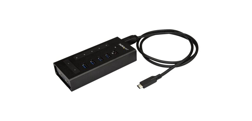 StarTech.com Hub USB-C à 7 ports en métal - USB Type-C vers 5x USB A et 2x USB-C - USB 3.0 - 5Gbps