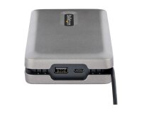 StarTech.com Adaptateur Multiport USB C - Station d'Accueil USB C avec Sortie Vidéo USB-C DP Alt Mode/4K HDMI 2.0/VGA - Hub/Dock USB C Double Écran - Mini Station d'Accueil pour PC Portable, 100W PD Pass-Through