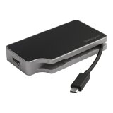 StarTech.com USB-C Multiport Adapter für 4K HDMI- oder 1080p VGA - USB-Reisedock Typ C mit 95W PD Pass-Through, USB-A, Gigabit-Ethernet - Mini-Dockingstation für USB-C Videoanzeigeadapter