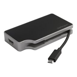 StarTech.com USB-C Multiport Adapter - USB Type-C Travel Dock met 4K HDMI of 1080p VGA, 95W PD Pass-Through, 1x USB-A, Gigabit Ethernet - USB-C Mini Docking Station Video Converter