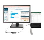 StarTech.com Adaptateur USB C vers DVI - Adaptateur Dongle USB-C vers DVI-D 1920x1200p - USB Type C vers Écrans/Affichages DVI - Convertisseur Graphique - Compatible Thunderbolt 3 - Câble Intégré 30cm