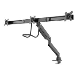 Neomounts NM-D775DX3BLACK Support d'écran à fixer 17-27" - ressort à gaz - Topfix - arrêt 180°