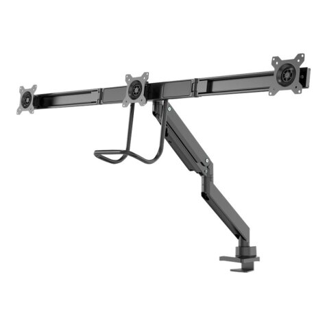 Neomounts NM-D775DX3BLACK Support d'écran à fixer 17-27" - ressort à gaz - Topfix - arrêt 180°