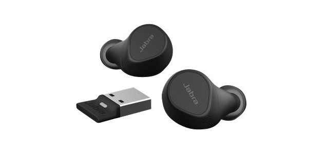 Jabra Evolve2 Buds Casque Sans fil Ecouteurs Bureau/Centre d'appels USB Type-C / USB Type-A Bluetooth Noir