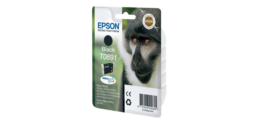 Epson Monkey Encre noire DURABrite Ultra Singe T0891