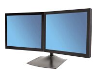Ergotron DS Series DS100 Dual Monitor Desk Stand, Horizontal 61 cm (24") Bureau Noir
