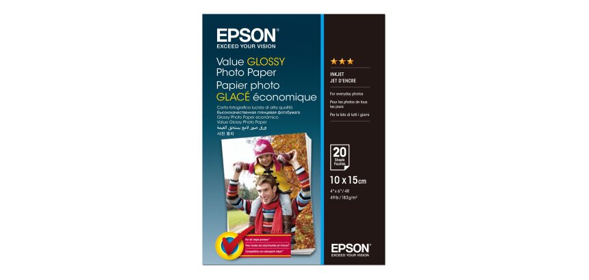 Epson Value - fotopapier - glanzend - 20 vel(len) - 100 x 150 mm - 183 g/m²