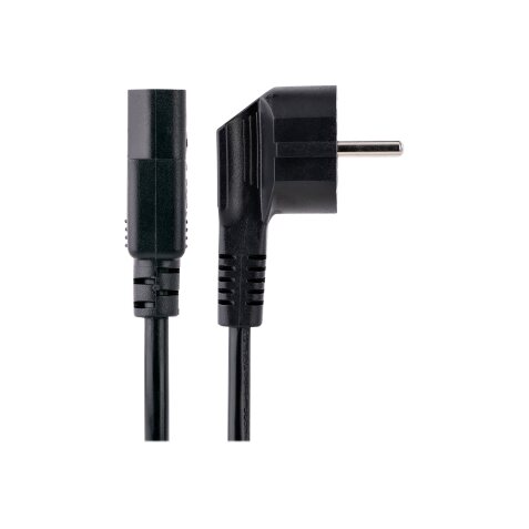 StarTech.com Cordon d'Alimentation PC de 3m - Câble Alimentation, 18AWG, 10A 250V - Cordon d'Alimentation pour Ordinateur Schuko UE vers C13 - Câble Alimentation TV/moniteur - Câble Schuko CEE 7/7 à IEC 60320 C13