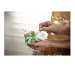 Brother TZE-RM34 ruban d'étiquette Couleur or sur menthe