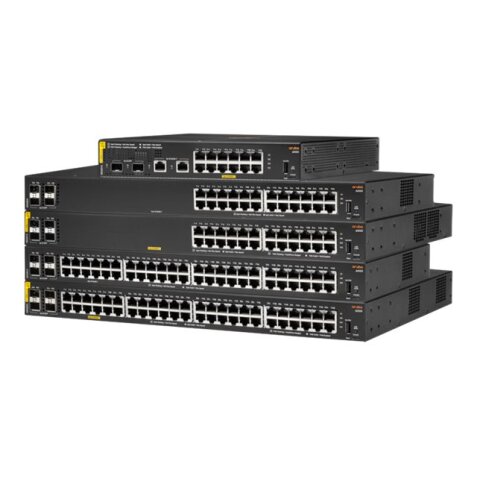 HPE Aruba Networking Aruba 6000 24G Class4 PoE 4SFP 370W Géré L3 Gigabit Ethernet (10/100/1000) Connexion Ethernet, supportant l'alimentation via ce port (PoE) 1U