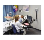 Ergotron StyleView Sit-Stand Combo System with Worksurface 61 cm (24") Mur