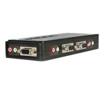StarTech.com Kit commutateur noir KVM USB 4 ports avec audio et câbles