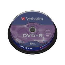 Verbatim DataLifePlus - DVD+R x 10 - 4.7 GB - storage media