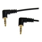 StarTech.com Câble audio stéréo Slim 3,5 mm à angle droit de 30 cm - M/M