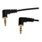 StarTech.com Câble audio stéréo Slim 3,5 mm à angle droit de 30 cm - M/M