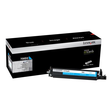 Lexmark 700D2 - cyan - original - developer kit - LCCP