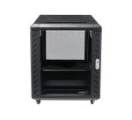StarTech.com Armoire Rack Serveur 12U à 4 Montants, Armoire Verrouillable 19" pour Ordinateur/AV/Équipement IT, Rack Réseau pour Bureau/Domicile avec Roulettes et Rails de Montage Ajustables