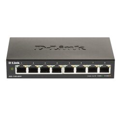 D-Link DGS-1100-08V2 Géré L2 Gigabit Ethernet (10/100/1000) Noir