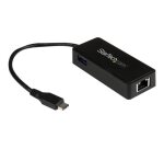 StarTech.com Adaptateur réseau USB-C vers RJ45 Gigabit Ethernet avec port USB supplémentaire - M/F - USB 3.1 Gen 1 (5 Gb/s)