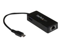 StarTech.com Adaptateur réseau USB-C vers RJ45 Gigabit Ethernet avec port USB supplémentaire - M/F - USB 3.1 Gen 1 (5 Gb/s)
