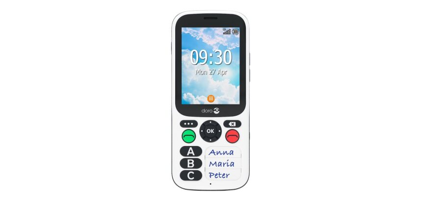 Doro 780X 117 g Blanc Téléphone d'entrée de gamme