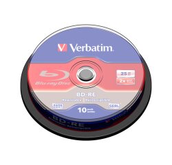 Verbatim - BD-RE x 10 - 25 GB - storage media