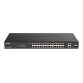 D-Link DGS-1100-26MPV2/B Géré L2 Gigabit Ethernet (10/100/1000) Connexion Ethernet, supportant l'alimentation via ce port (PoE) Noir